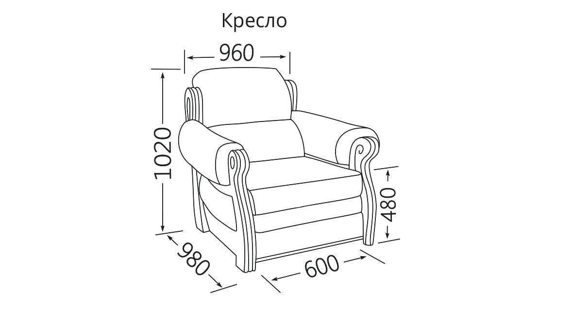 1valensiya kreslo razmer