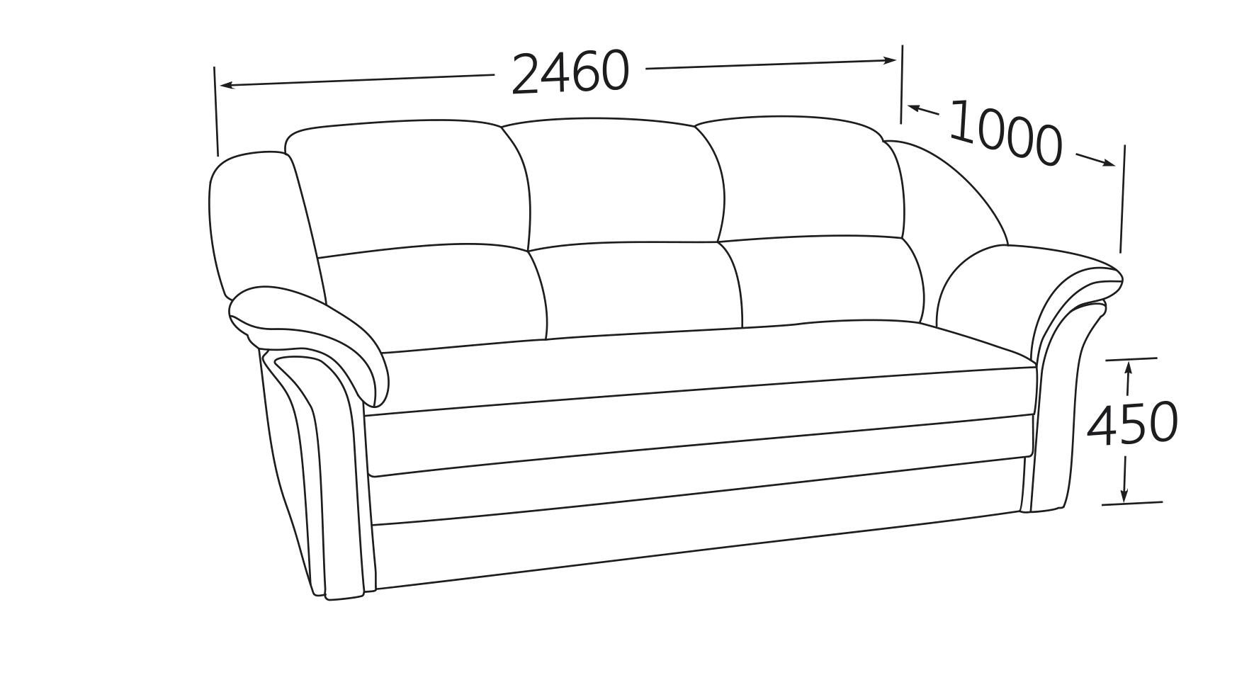3monika sofa delifin razmer