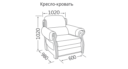 Крісло-ліжко Валенсiя